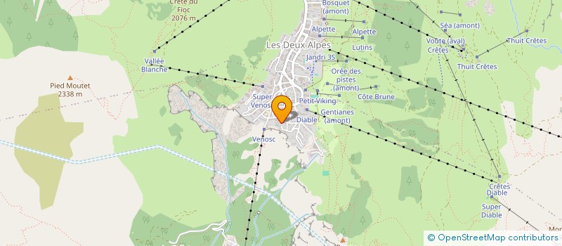 localisation de l'entreprise COPROP LE MEIJOTEL  LES DEUX ALPES