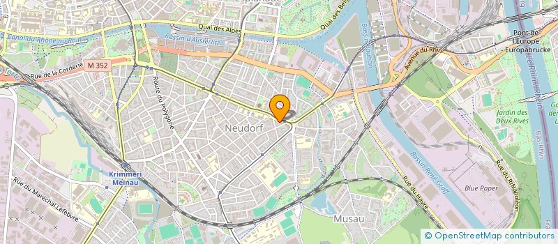 localisation de l'entreprise COPROP LE MONACO 86 J JAURES  STRASBOURG