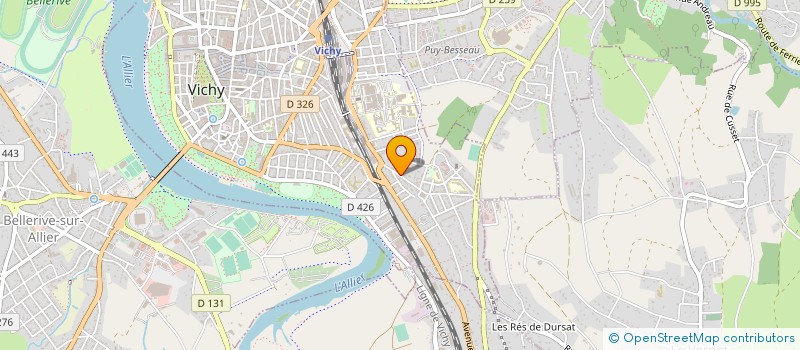 localisation de l'entreprise COPROP LE PARC FLORENTIN  VICHY