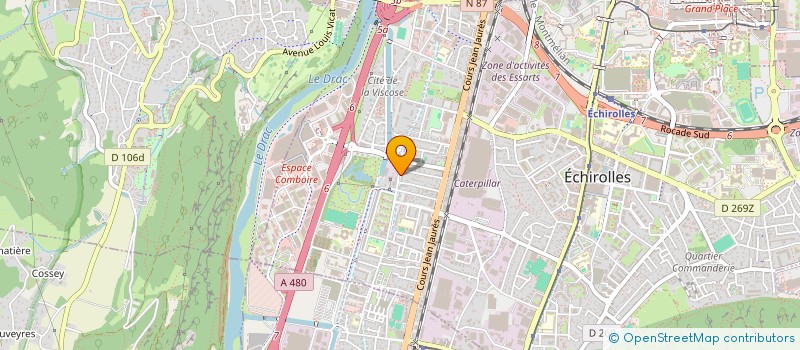 localisation de l'entreprise COPROP LE PEUIL II à ECHIROLLES