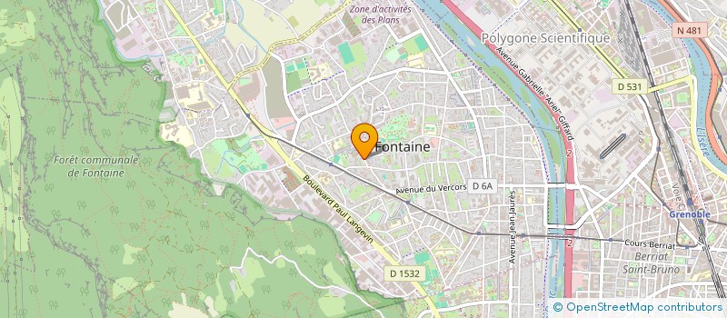 localisation de l'entreprise COPROP LE PHALENE  FONTAINE