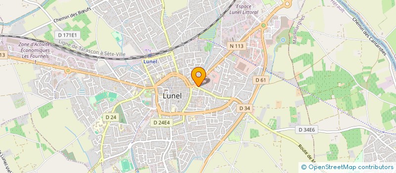 localisation de l'entreprise COPROP LE PONT DE VESSE  LUNEL