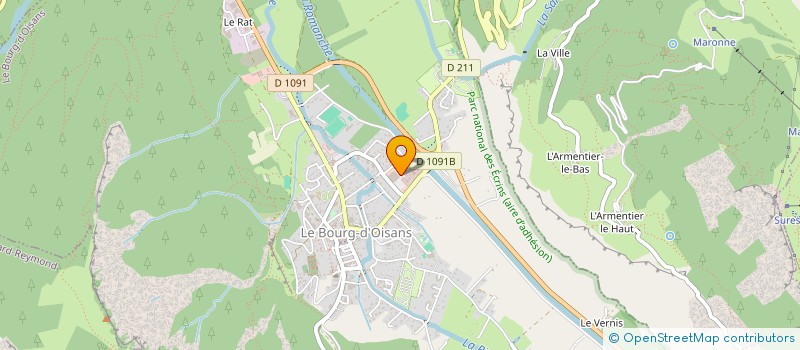 localisation de l'entreprise COPROP LE ROCHAIL  LES DEUX ALPES