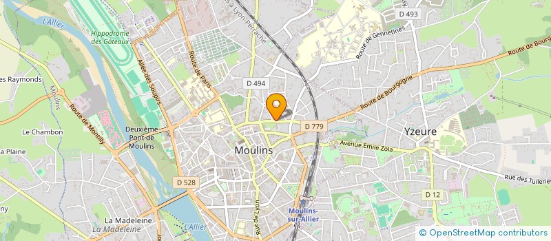 localisation de l'entreprise COPROP LE ROCHEFORT  MOULINS