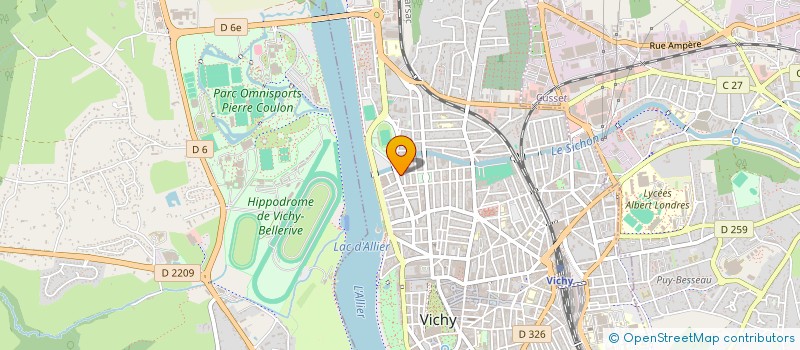 localisation de l'entreprise COPROP LE STADE à VICHY