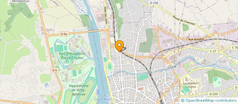 localisation de l'entreprise COPROP LE THERMAL à VICHY