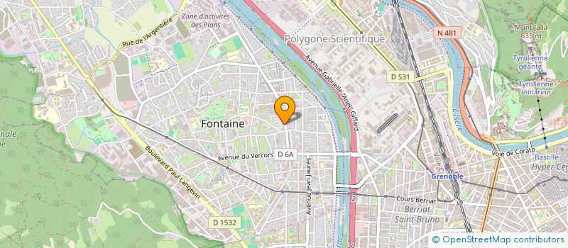 localisation de l'entreprise COPROP LE VERGER  FONTAINE