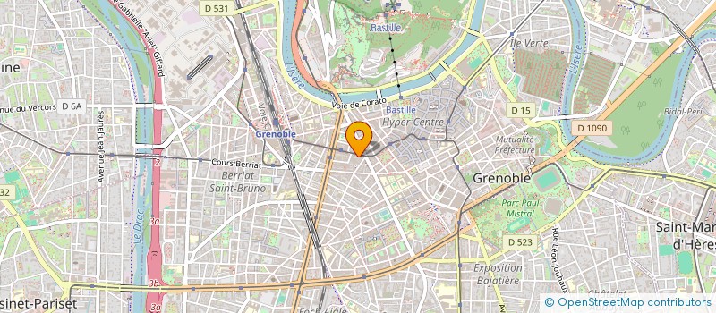 localisation de l'entreprise COPROP LE VICTOR HUGO  GRENOBLE