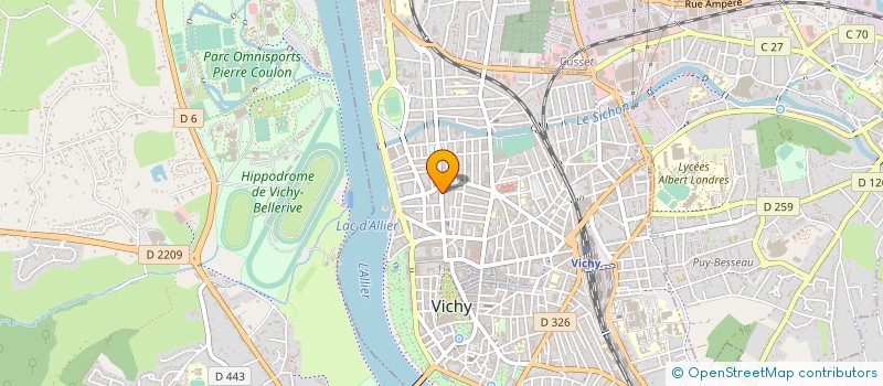 localisation de l'entreprise COPROP LES ADRETS à VICHY
