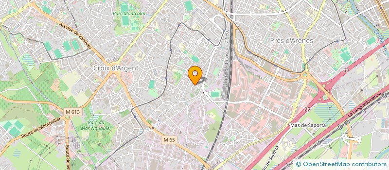 localisation de l'entreprise COPROP LES ALIZES à MONTPELLIER