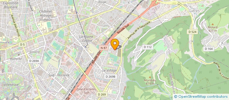 localisation de l'entreprise COPROP LES ALLOVES 2  SAINT-MARTIN-D'HERES