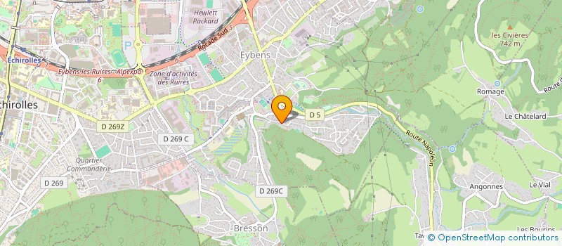 localisation de l'entreprise COPROP LES ARCELLES  EYBENS