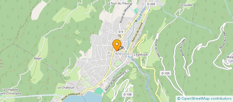 localisation de l'entreprise COPROP LES ARMOISES à ALLEVARD