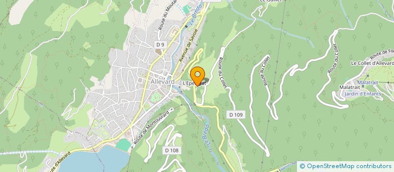 localisation de l'entreprise COPROP LES BALCONS DE PELAILLE à ALLEVARD