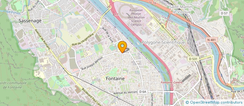 localisation de l'entreprise COPROP LES BUISSONNEES  FONTAINE