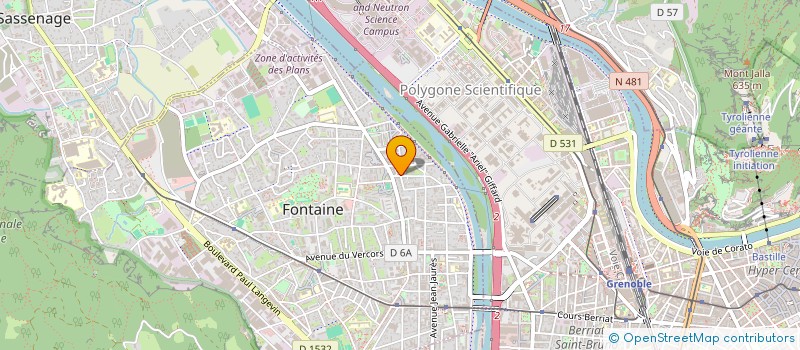 localisation de l'entreprise COPROP LES BUISSONNEES  FONTAINE