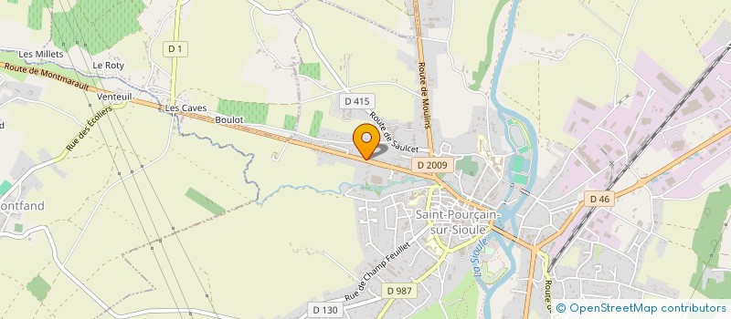 localisation de l'entreprise COPROP LES CEDRES  SAINT-POURCAIN-SUR-SIOULE