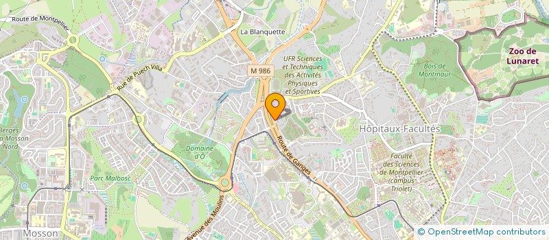 localisation de l'entreprise COPROP LES CHENES GRIS C2D à MONTPELLIER