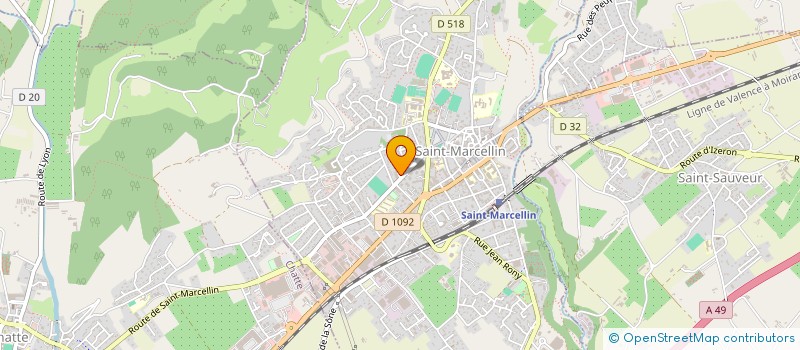 localisation de l'entreprise COPROP LES CIGALES  SAINT-MARCELLIN