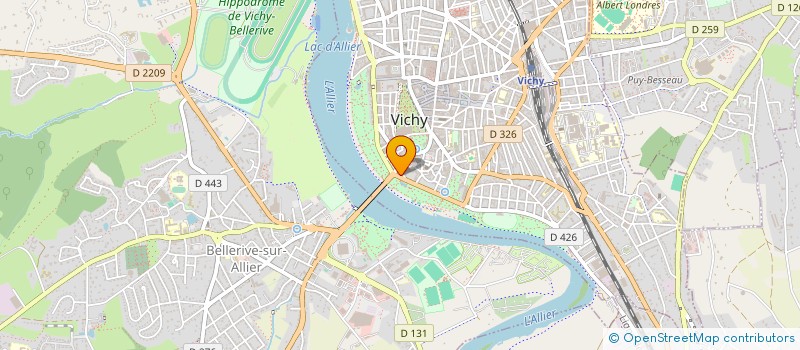 localisation de l'entreprise COPROP LES CYGNES à VICHY