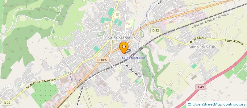 localisation de l'entreprise COPROP LES DAUPHINS  SAINT-MARCELLIN