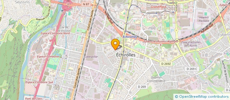 localisation de l'entreprise COPROP LES ECUREUILS à ECHIROLLES