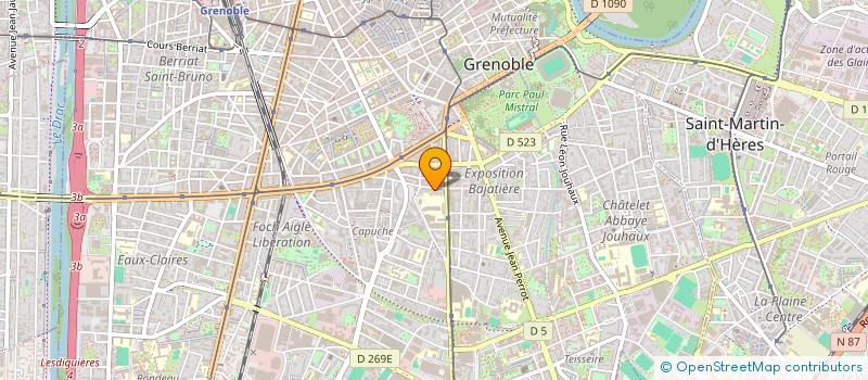 localisation de l'entreprise COPROP LES FAUVETTES  GRENOBLE