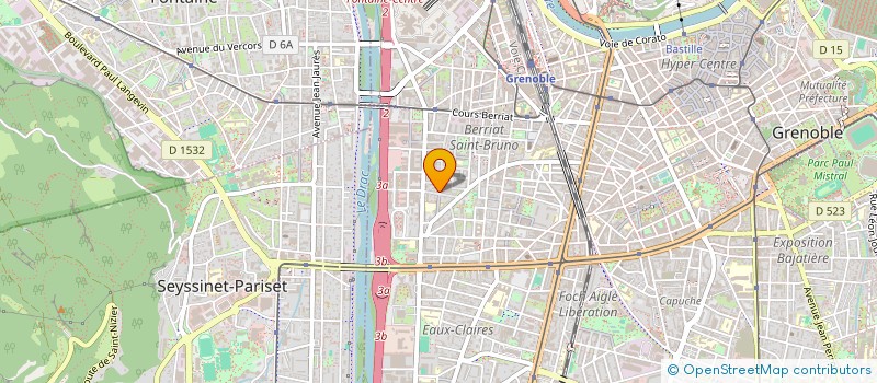 localisation de l'entreprise COPROP LES GENTIANES  GRENOBLE