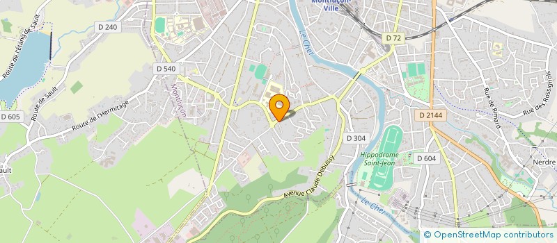 localisation de l'entreprise COPROP LES GRANDS CEDRES à MONTLUCON