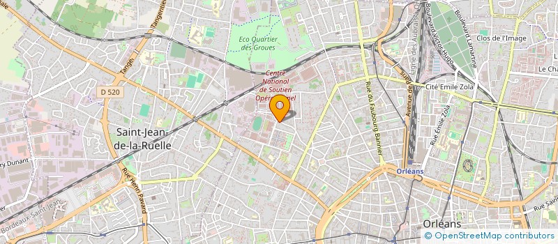 localisation de l'entreprise COPROP LES HAUTS CHAMPS à ORLEANS