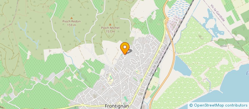 localisation de l'entreprise COPROP LES HAUTS MARINS à FRONTIGNAN