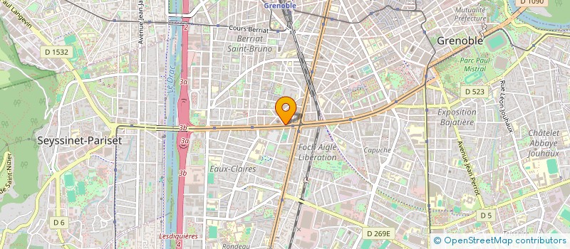 localisation de l'entreprise COPROP LES HORIZONS  GRENOBLE