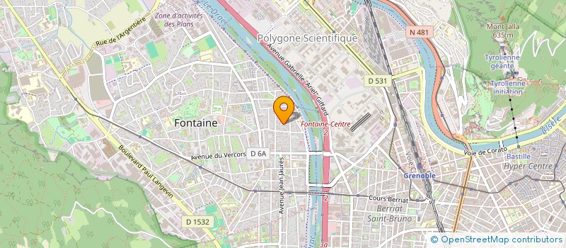 localisation de l'entreprise COPROP LES HOUCHES  FONTAINE