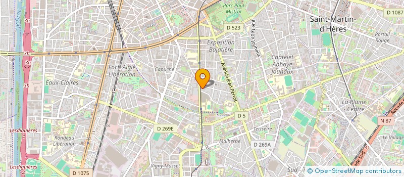 localisation de l'entreprise COPROP LES IRIS  GRENOBLE