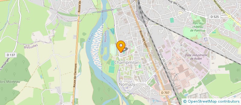 localisation de l'entreprise COPROP LES MAGNOLIAS  MOULINS