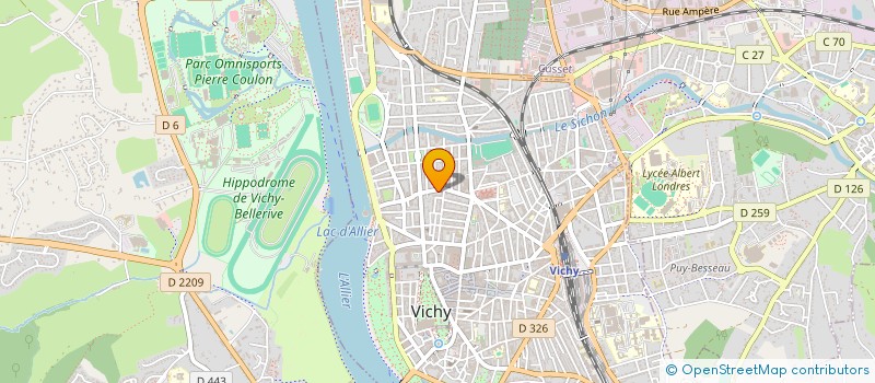 localisation de l'entreprise COPROP LES MAGNOLIAS  VICHY