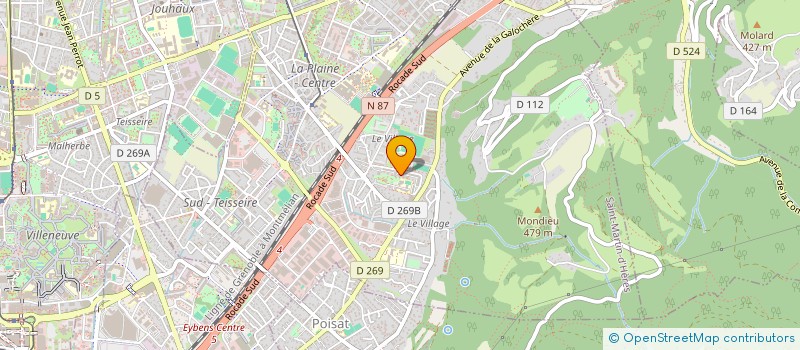 localisation de l'entreprise COPROP LES MIMOSAS  SAINT-MARTIN-D'HERES