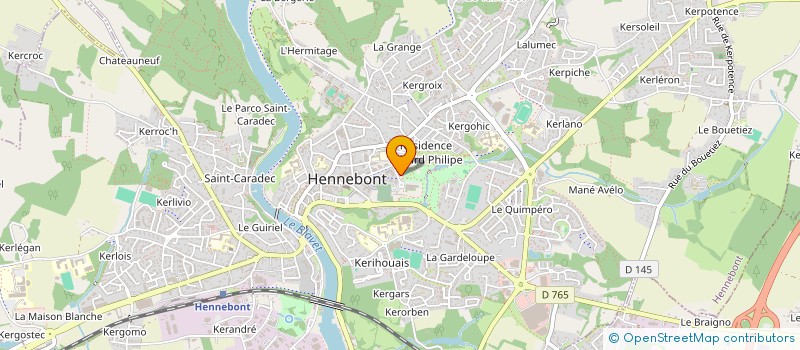 localisation de l'entreprise COPROP LES PATIOS D OR HENNEBONT  HENNEBONT