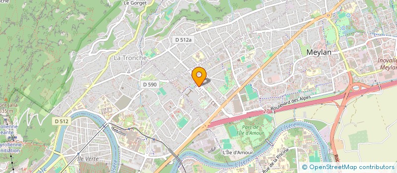 localisation de l'entreprise COPROP LES PINS  MEYLAN