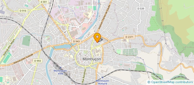 localisation de l'entreprise COPROP LES PINSONS RES L à MONTLUCON