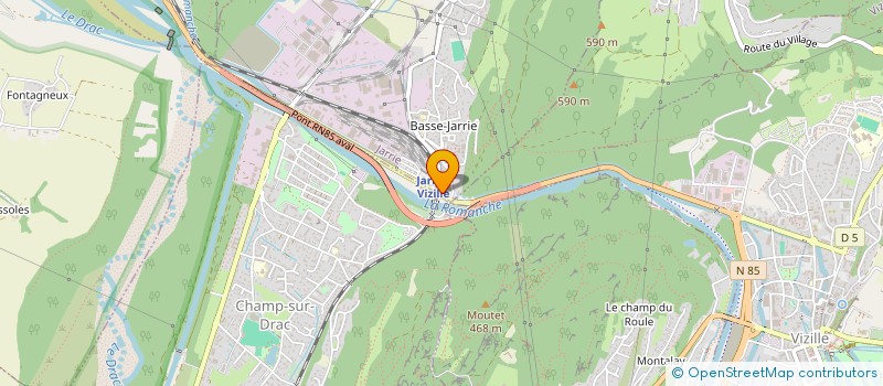 localisation de l'entreprise COPROP LES PLATRIERES  JARRIE