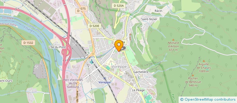 localisation de l'entreprise COPROP LES PORTIERES  VOREPPE