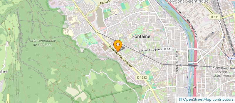 localisation de l'entreprise COPROP LES PYRAMIDES  FONTAINE