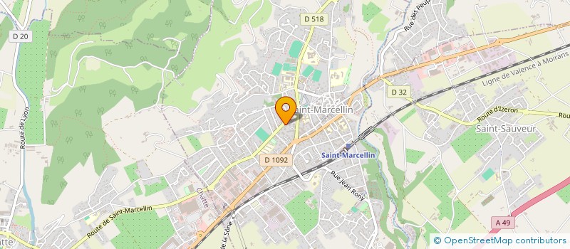 localisation de l'entreprise COPROP LES SAPINS  SAINT-MARCELLIN