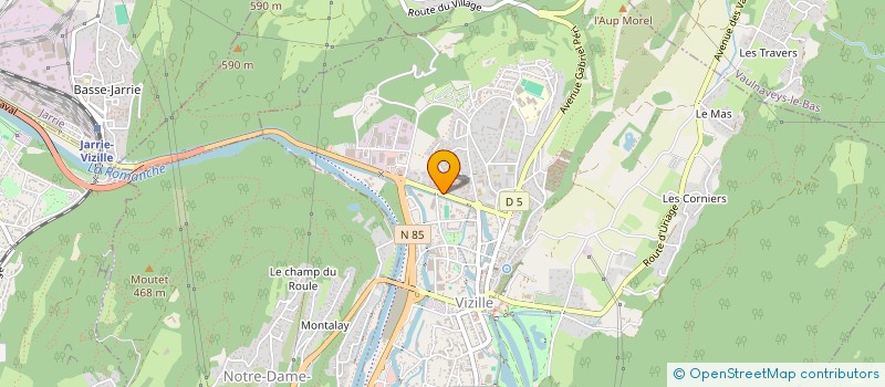 localisation de l'entreprise COPROP LESDIGUIERES  VIZILLE