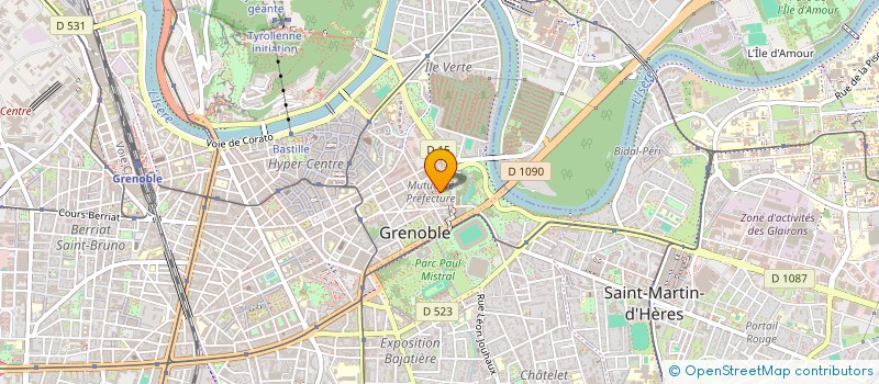 localisation de l'entreprise COPROP LOGIREL PORTE SAVOIE  GRENOBLE