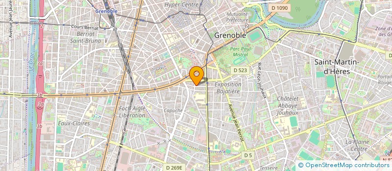 localisation de l'entreprise COPROP LONGCHAMP I ET II  GRENOBLE