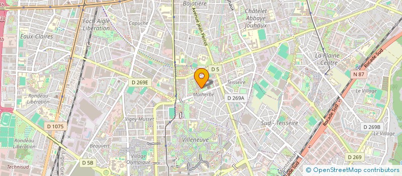 localisation de l'entreprise COPROP MALHERBE  GRENOBLE