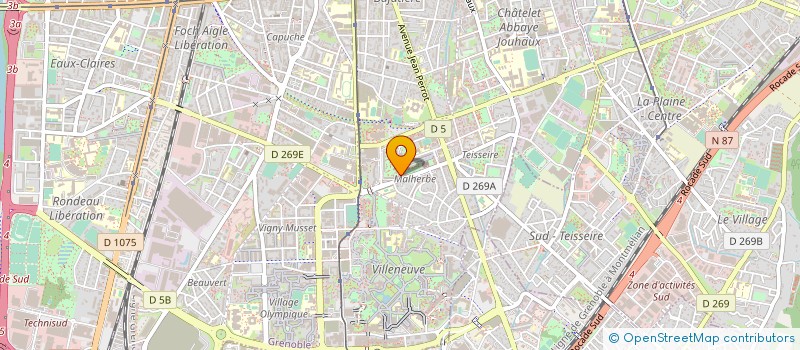 localisation de l'entreprise COPROP MALHERBE OLYMPIQUE D  GRENOBLE