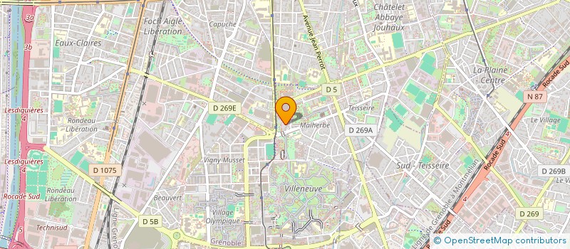 localisation de l'entreprise COPROP MALHERBE OUEST  GRENOBLE